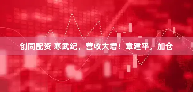 创同配资 寒武纪，营收大增！章建平，加仓